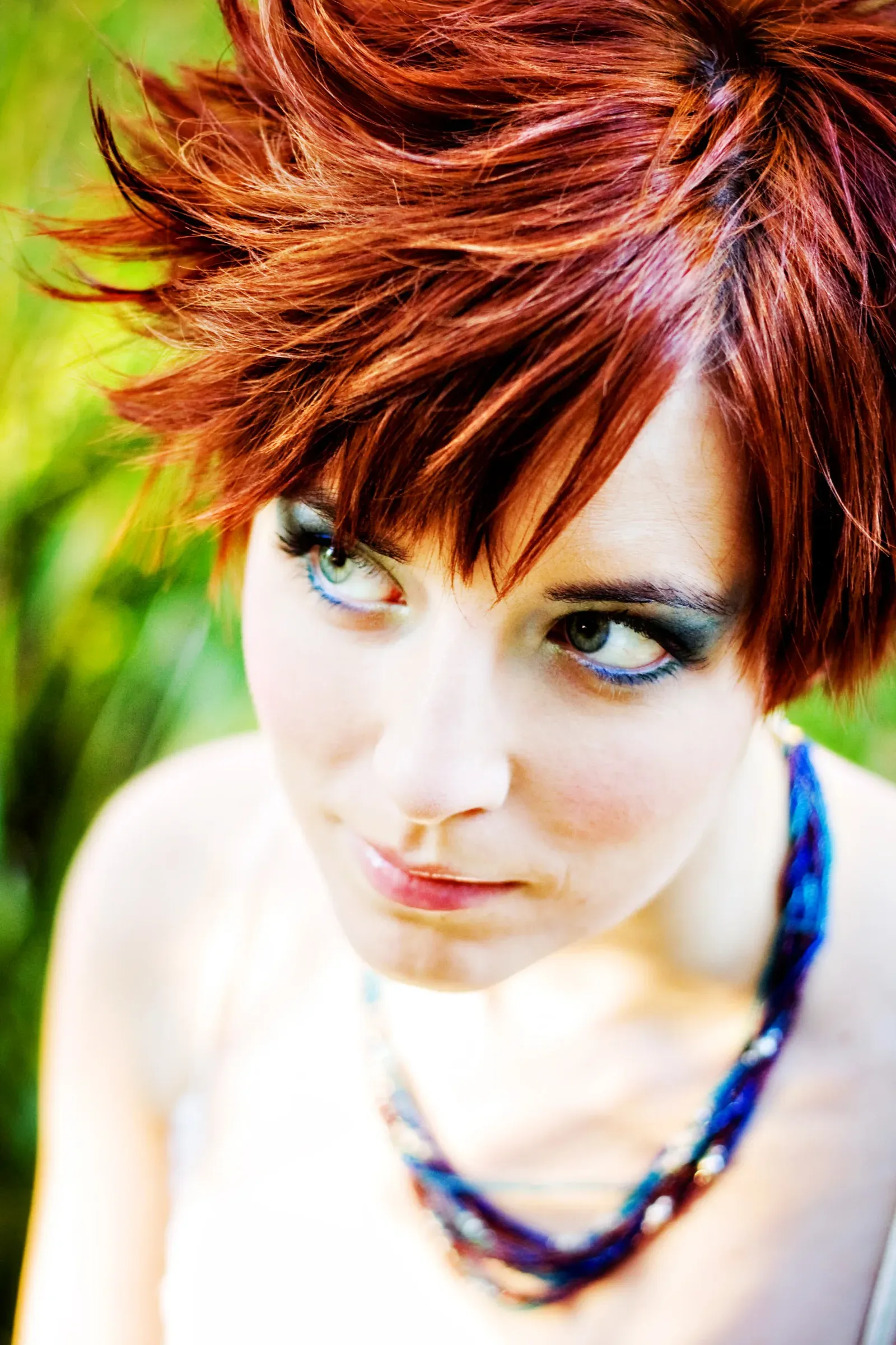 A bold colour look created for a formal event by Amanda Frost