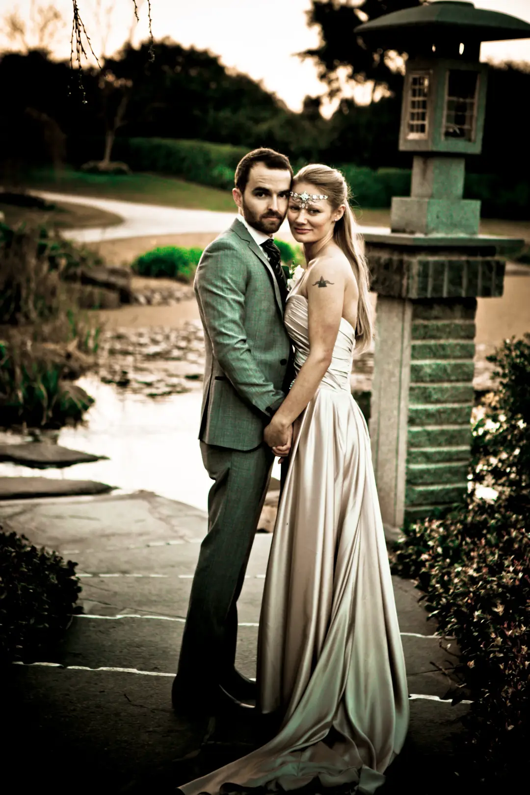 Hair and makeup for the bride by Amanda Frost of Bellus on location
