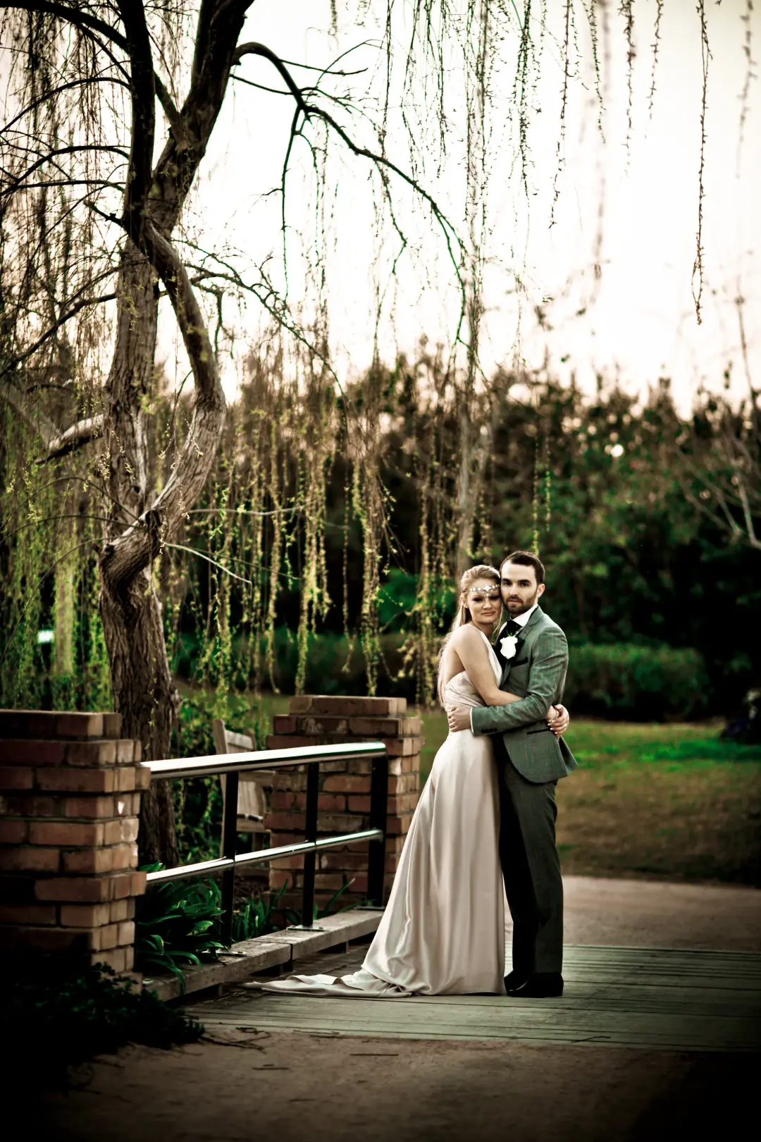 The finished wedding hair and makeup by Bellus for a real bride