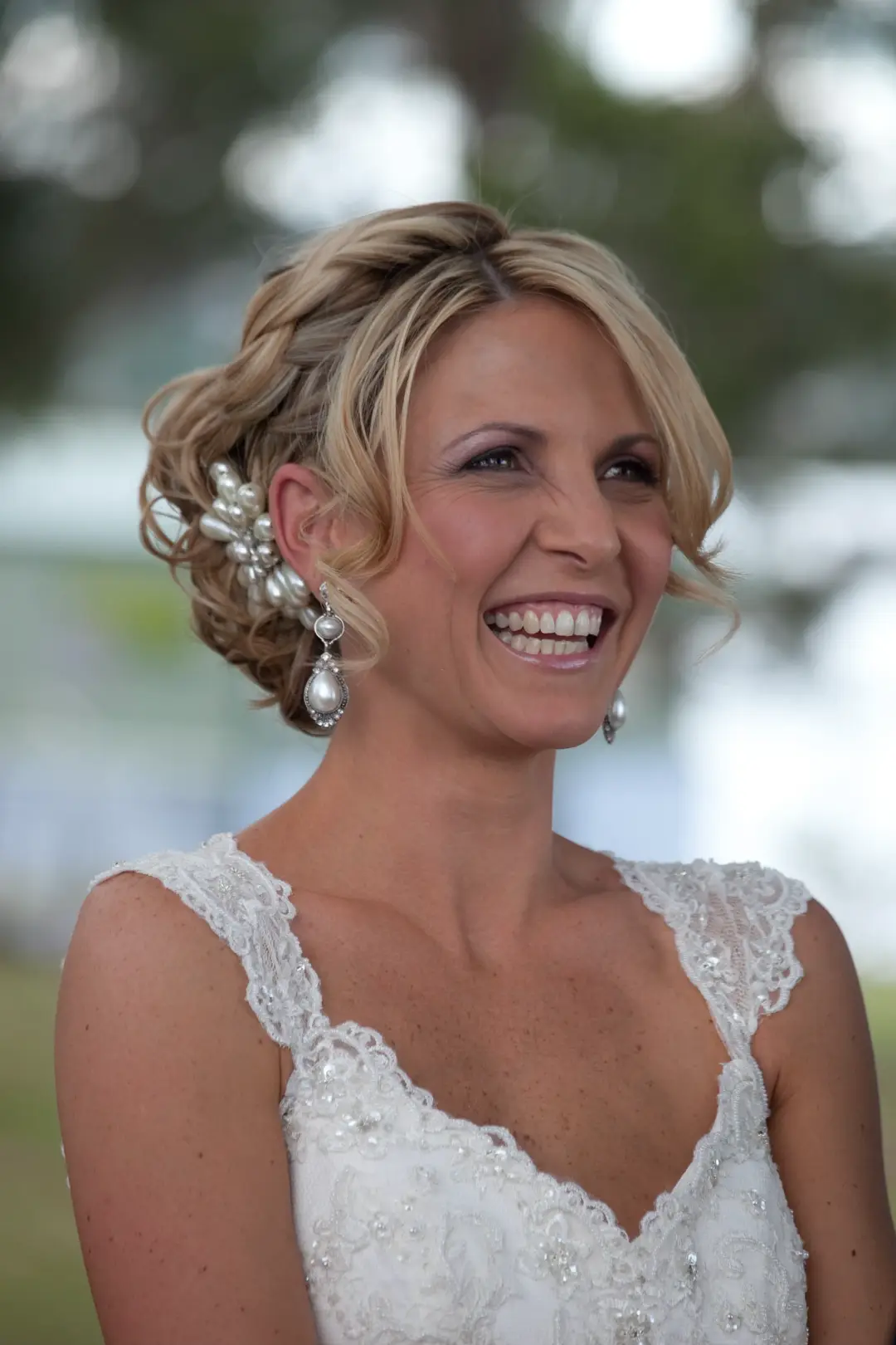 Wedding morning hair and makeup by Bellus for a real bride