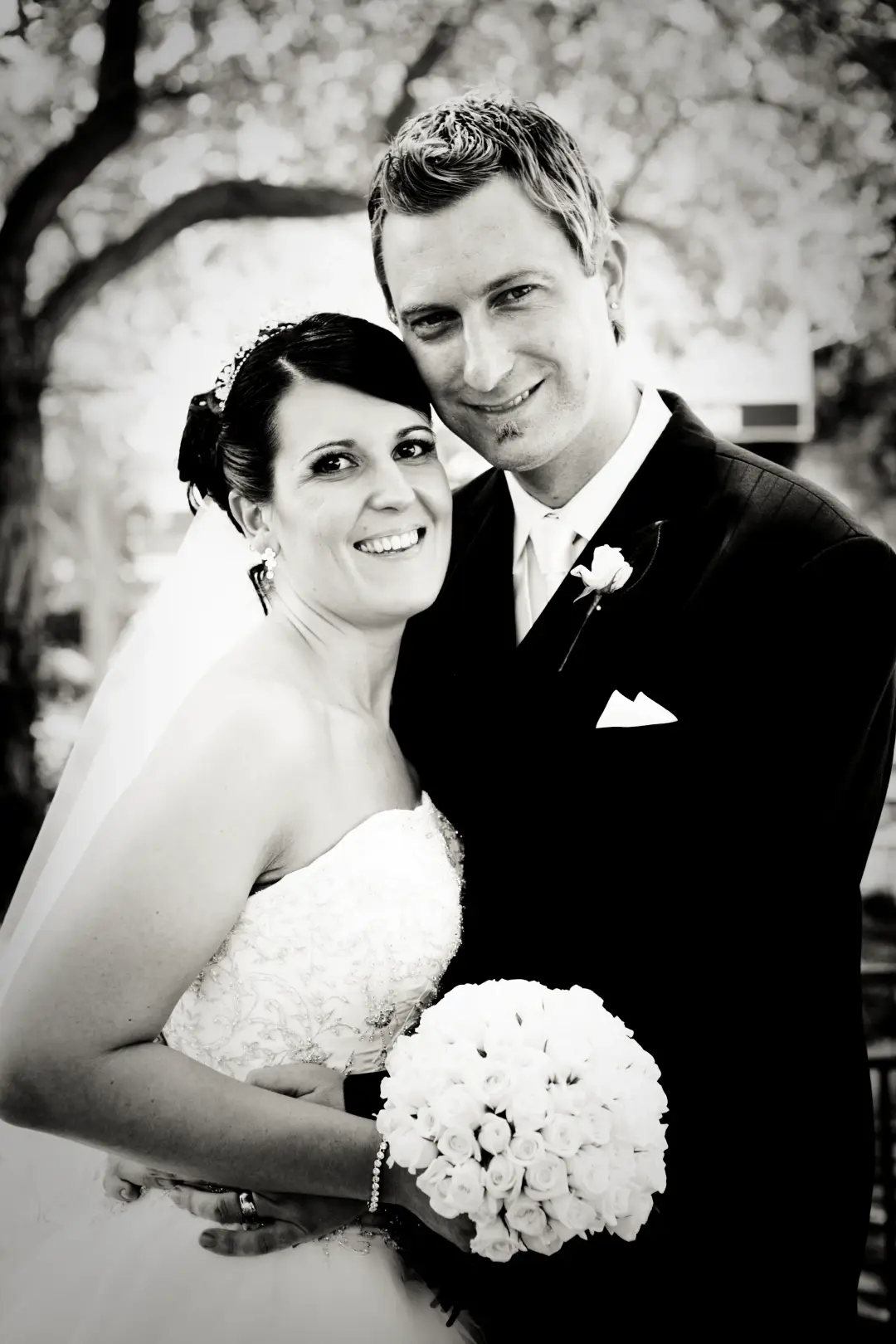 On-location wedding hair and makeup by Bellus for a real bride