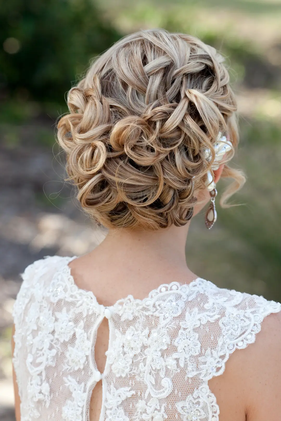 Bridal hair and makeup artistry by Bellus at a real wedding