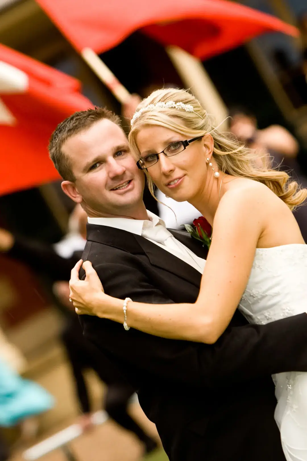 Bridal hair and makeup artistry by Bellus at a real wedding