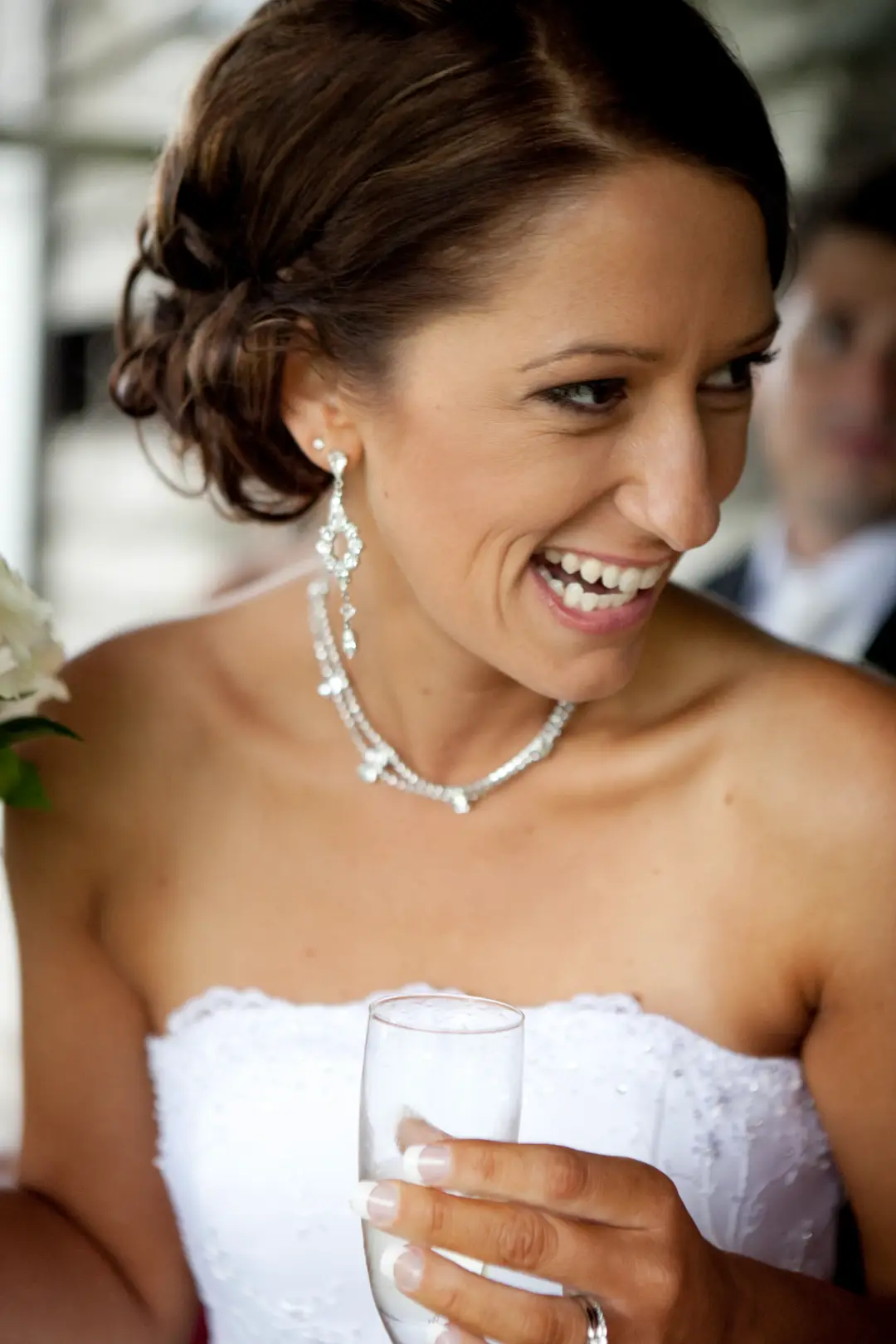 Bridal hair and makeup by Amanda Frost photographed on the day