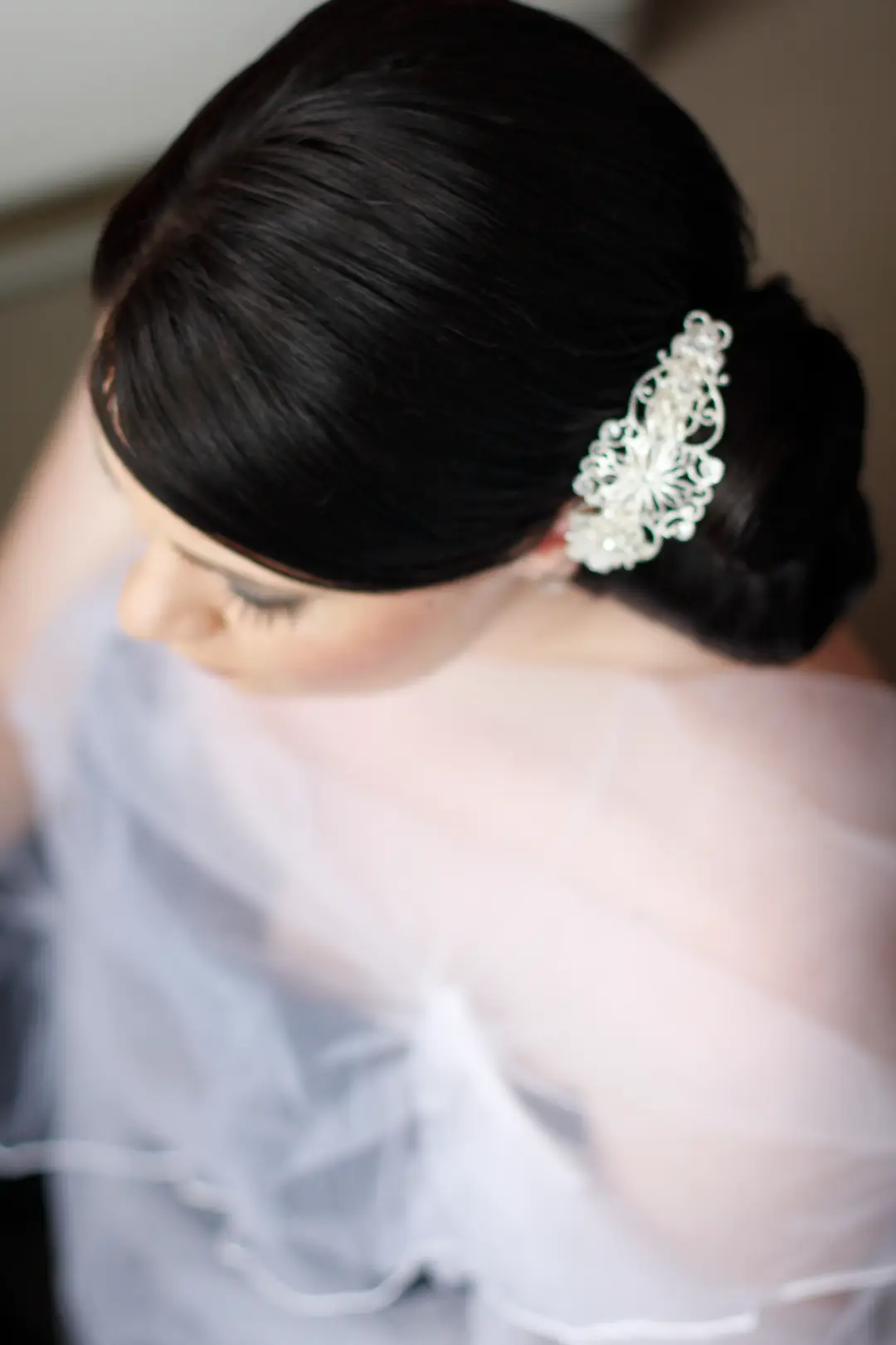 Hair and makeup for the bride by Amanda Frost on the wedding morning