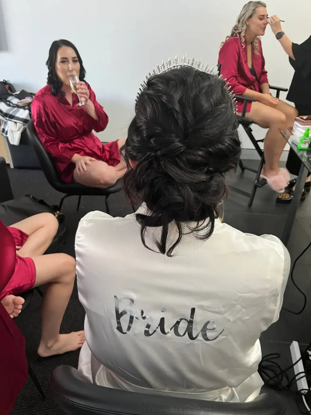 Bridal beauty by Amanda Frost of Bellus in Newcastle on location