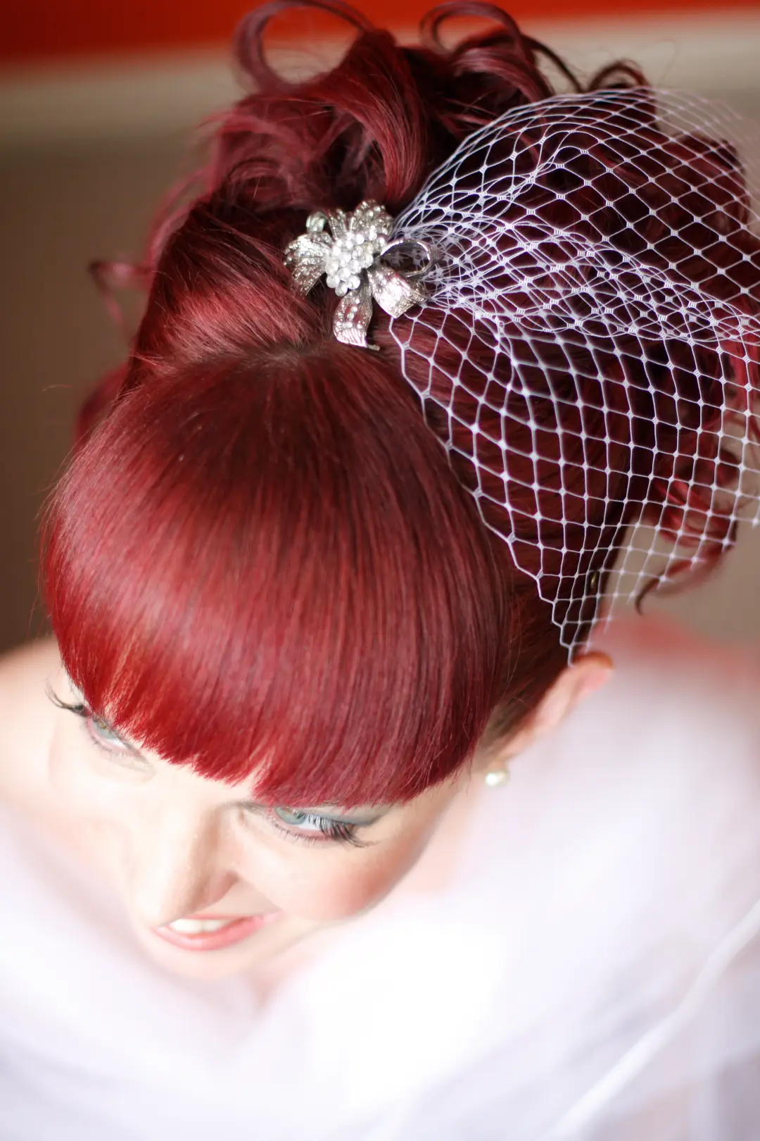 Wedding hair and makeup by Amanda Frost of Bellus in Newcastle on location