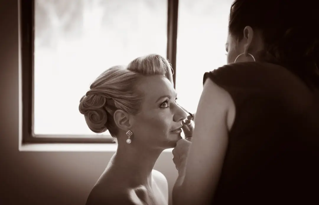Mobile bridal hair and makeup by Bellus in Newcastle on the wedding morning
