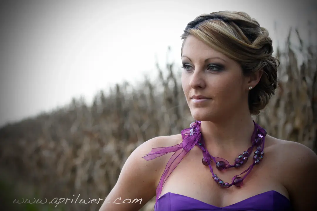 Hair and makeup for the bride by Amanda Frost in Newcastle on location
