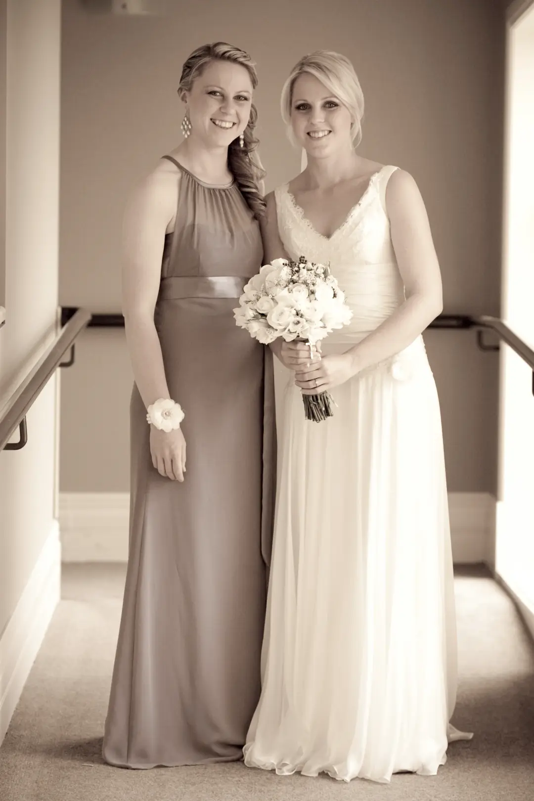 Wedding hair and makeup by Amanda Frost of Bellus in Newcastle for a real bride