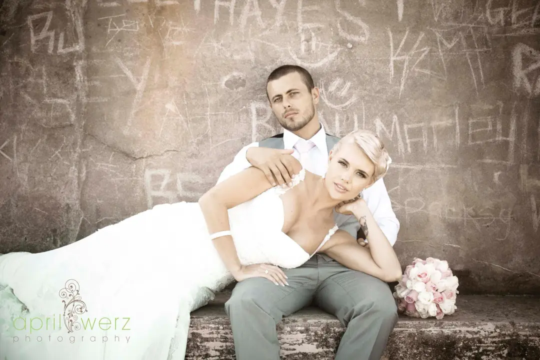 The finished bridal hair and makeup by Amanda Frost in Newcastle photographed on the day