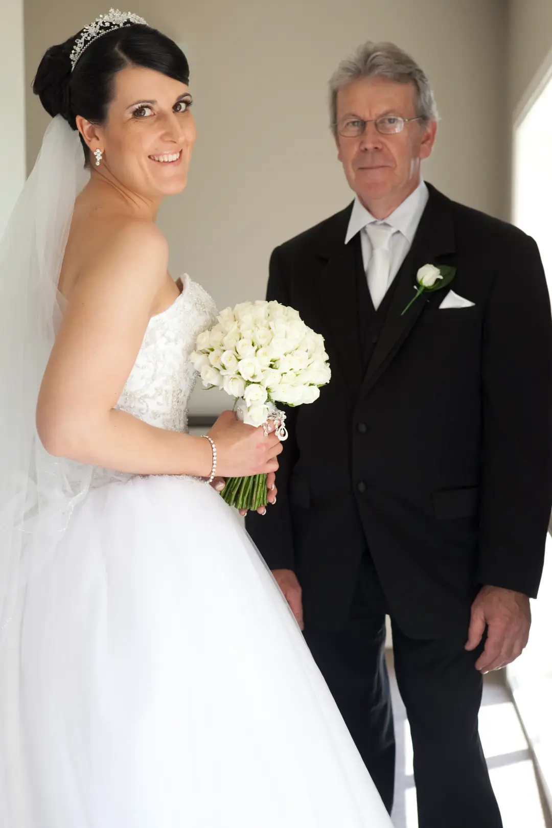Wedding day hair and makeup by Bellus in Newcastle for a real bride