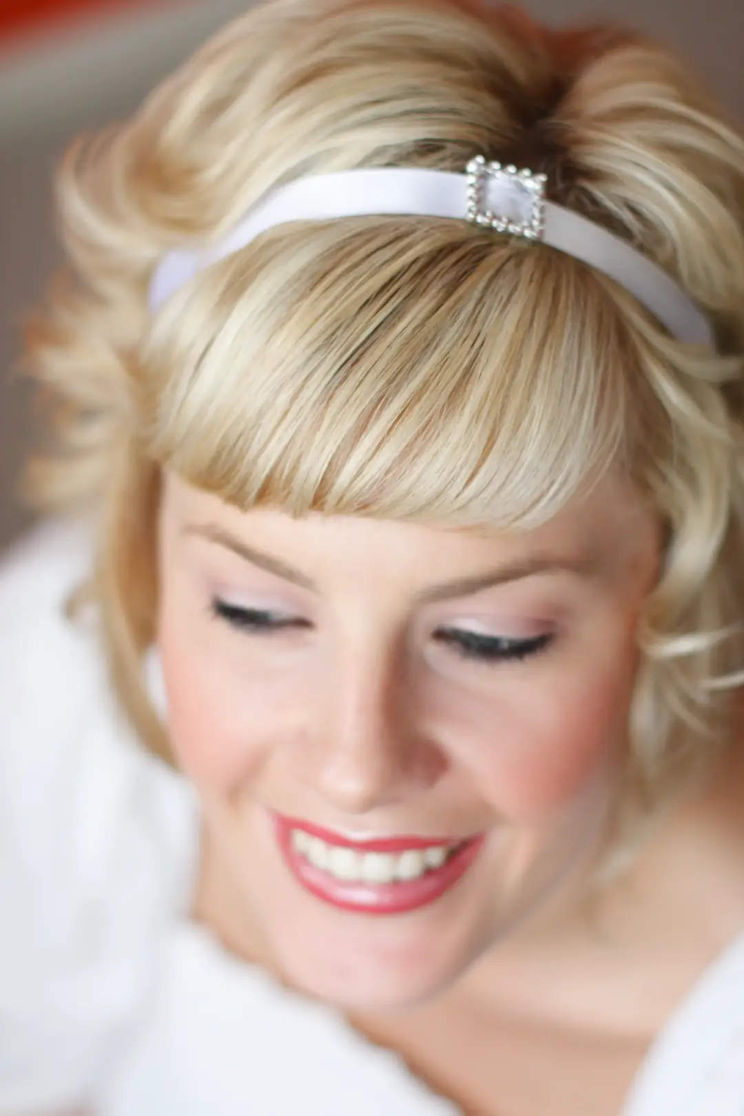 On-location wedding hair and makeup by Amanda Frost in Newcastle for a real bride
