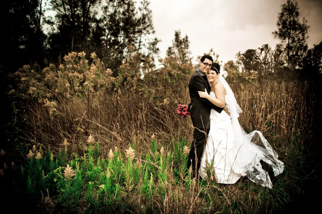 Bridal hair and makeup styling by Amanda Frost of Bellus on the Central Coast on the wedding day