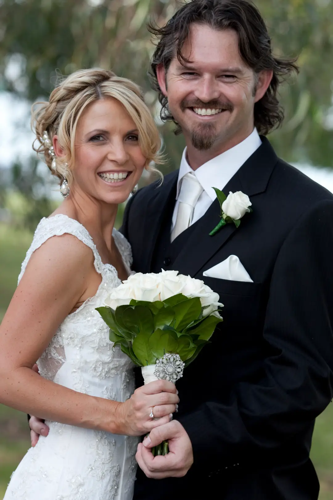 Wedding hair and makeup by Amanda Frost