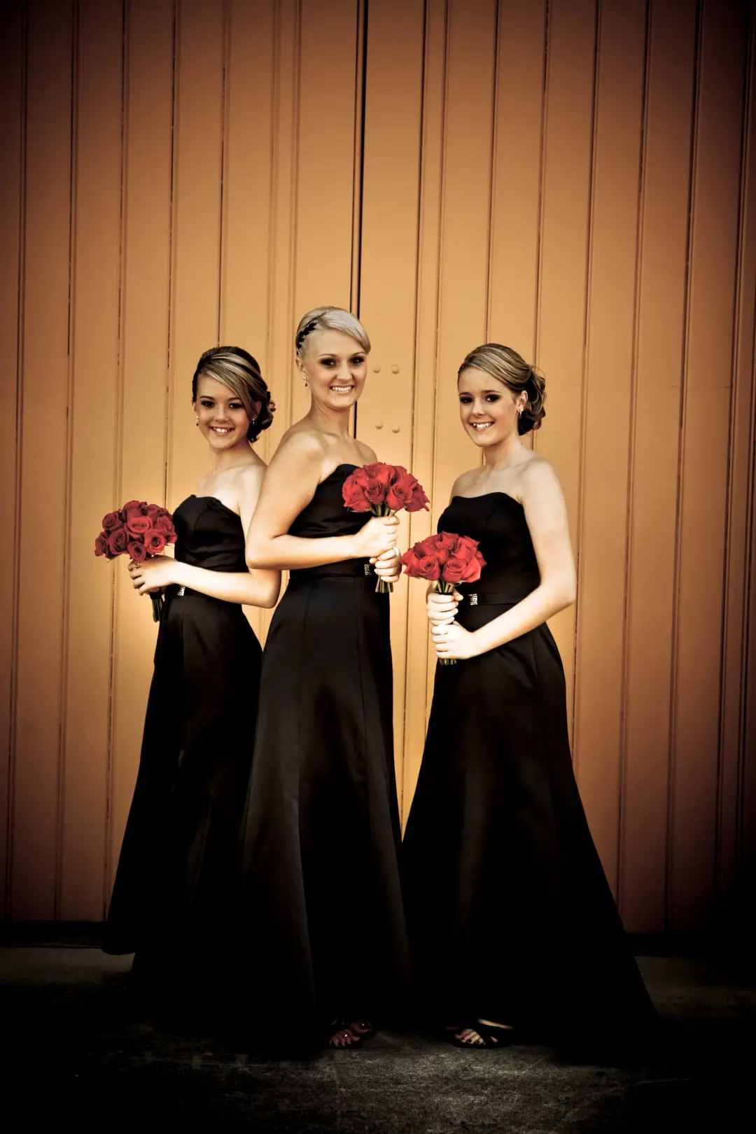 The finished wedding hair and makeup by Amanda Frost for a real bride