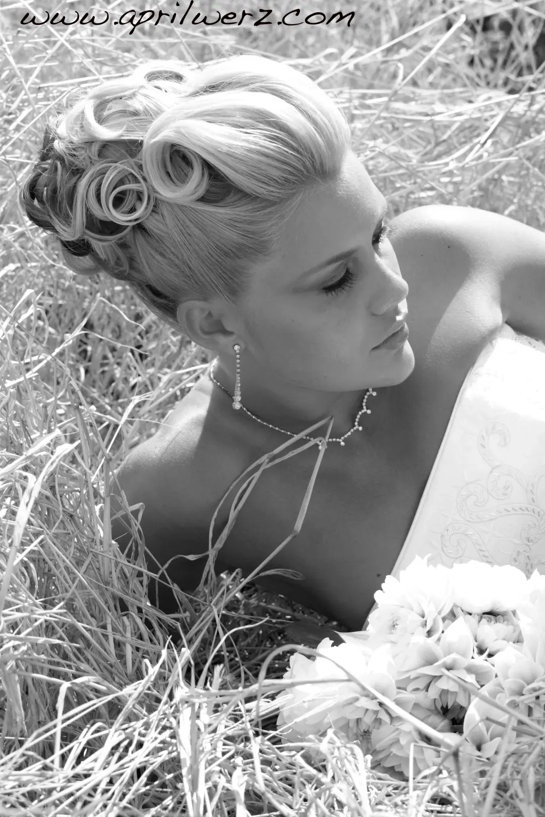 Hair and makeup for the bride by Bellus photographed on the day