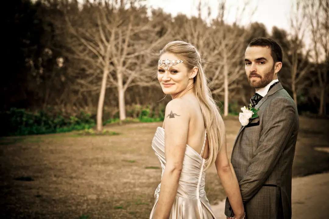 Bridal hair and makeup styling by Amanda Frost of Bellus on location