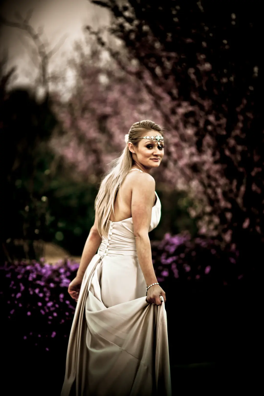 The finished wedding hair and makeup by Bellus for a real bride