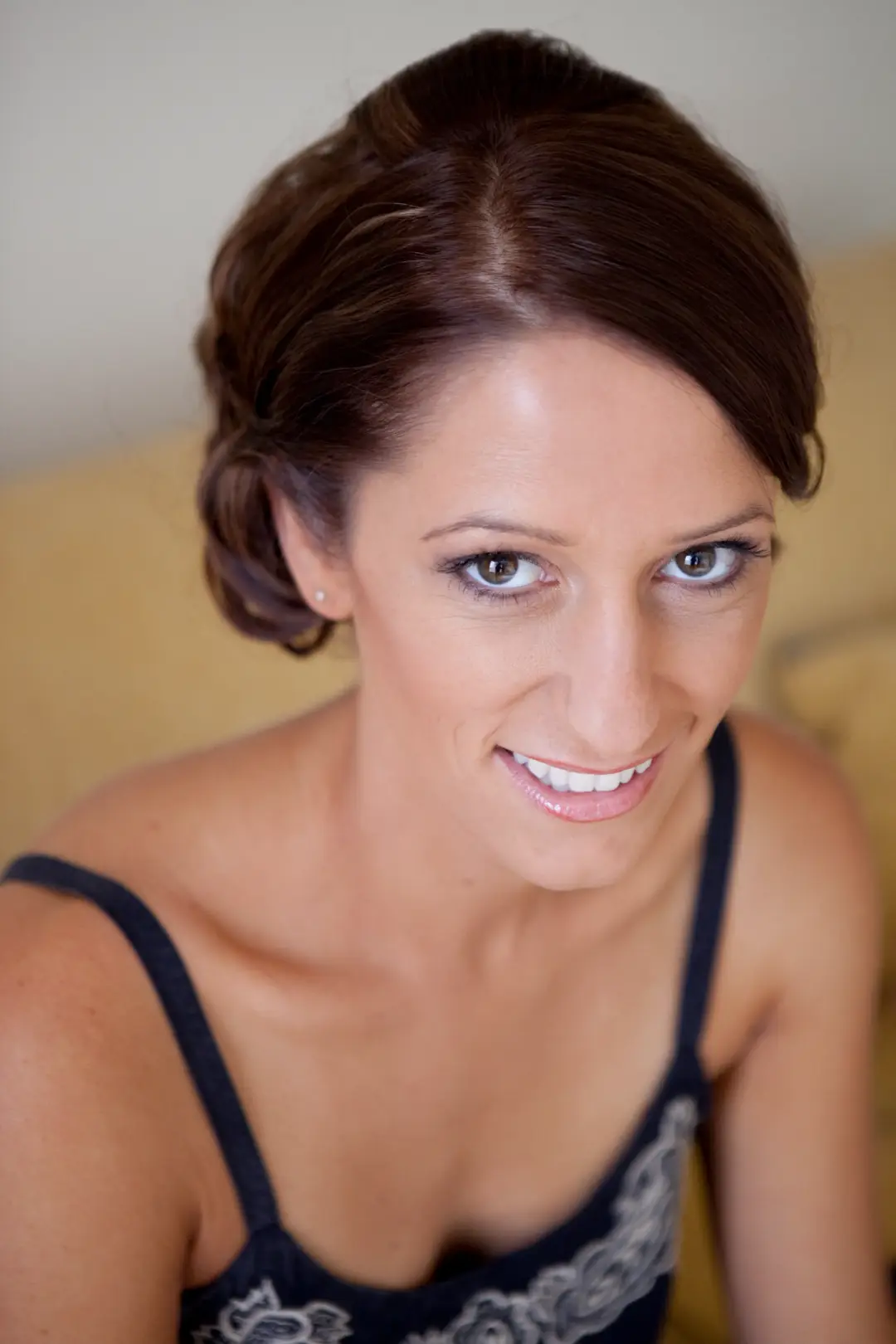 Wedding hair and makeup by Bellus on location