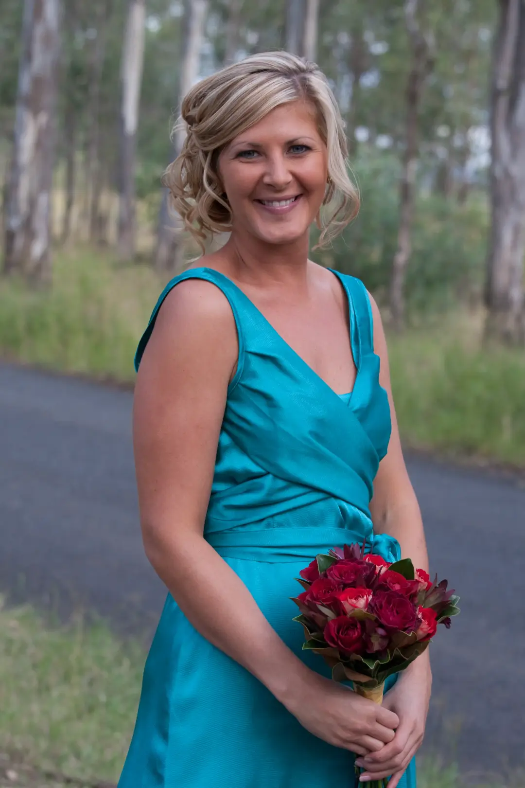 Wedding day hair and makeup by Bellus for a real bride