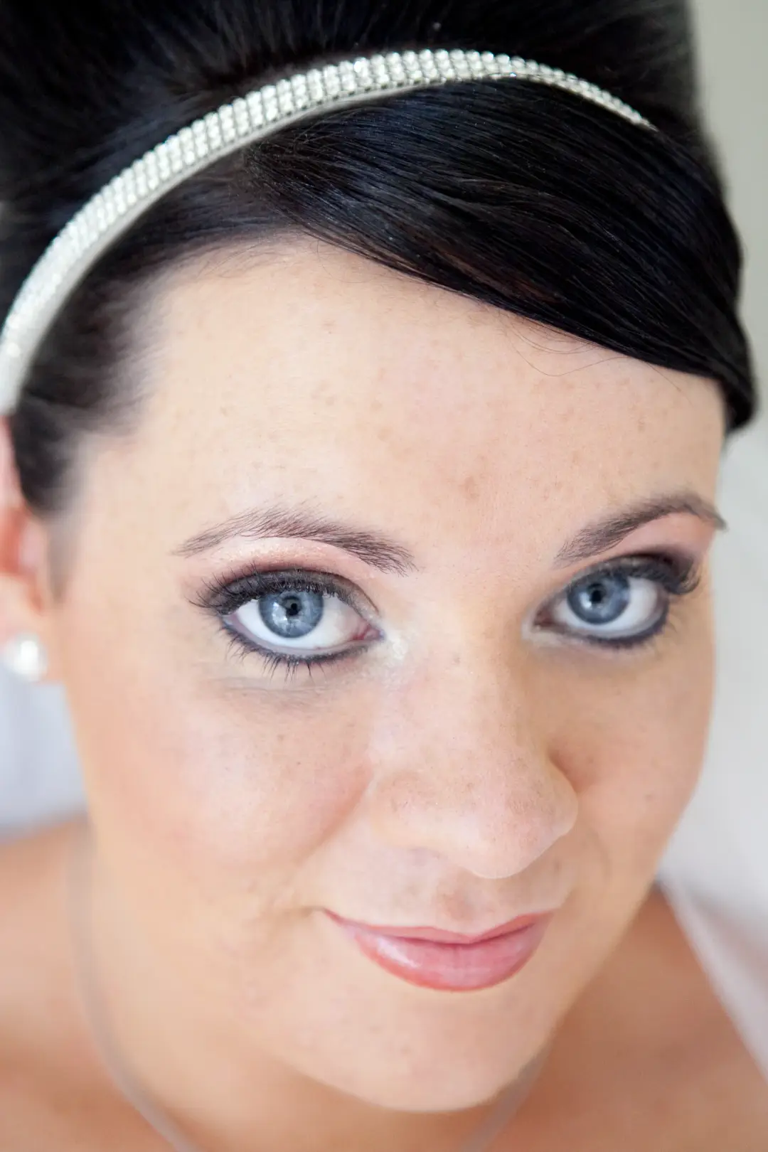 Wedding morning hair and makeup by Bellus for a real bride
