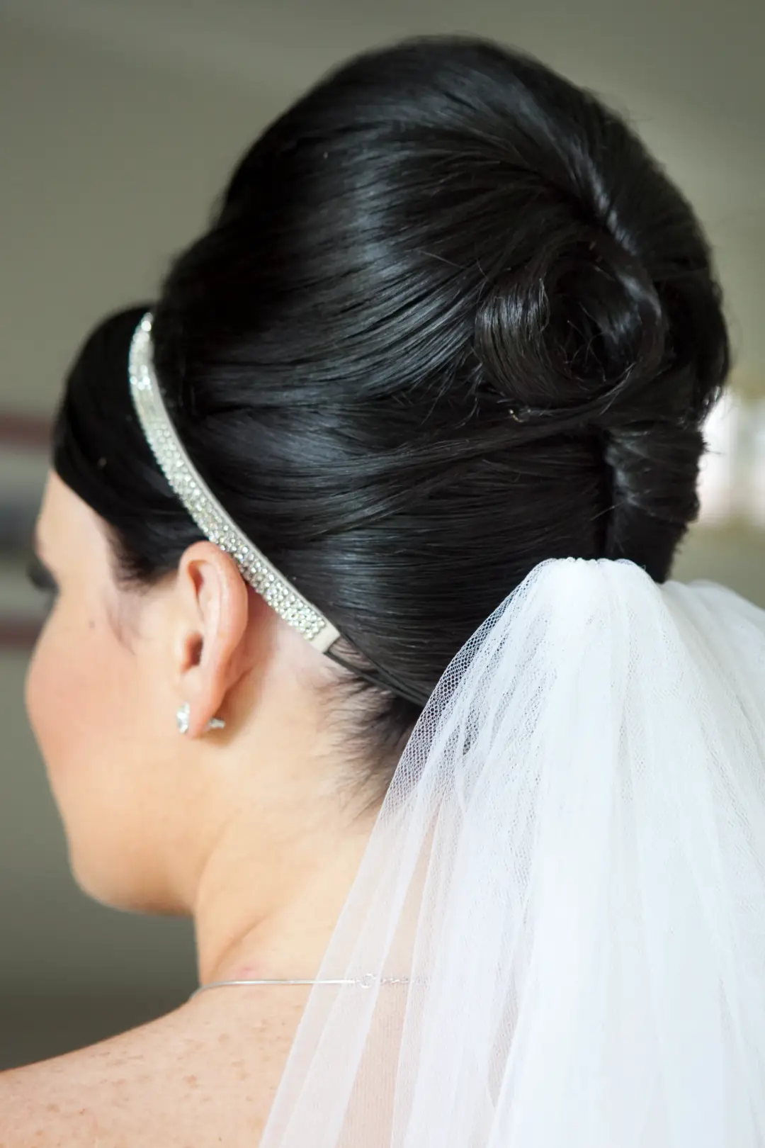 Mobile bridal hair and makeup by Bellus for a real bride