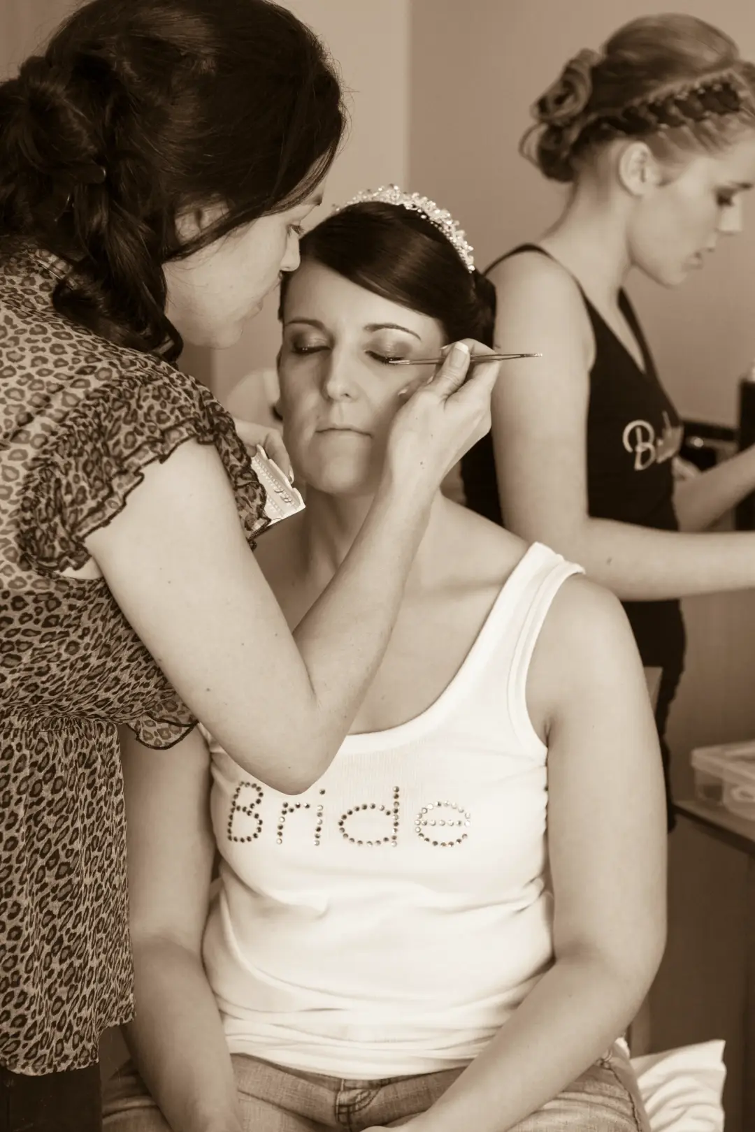 Bridal beauty by Bellus on the wedding day