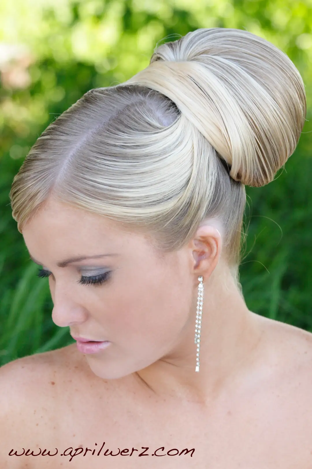 Wedding hair and makeup by Bellus for a real bride