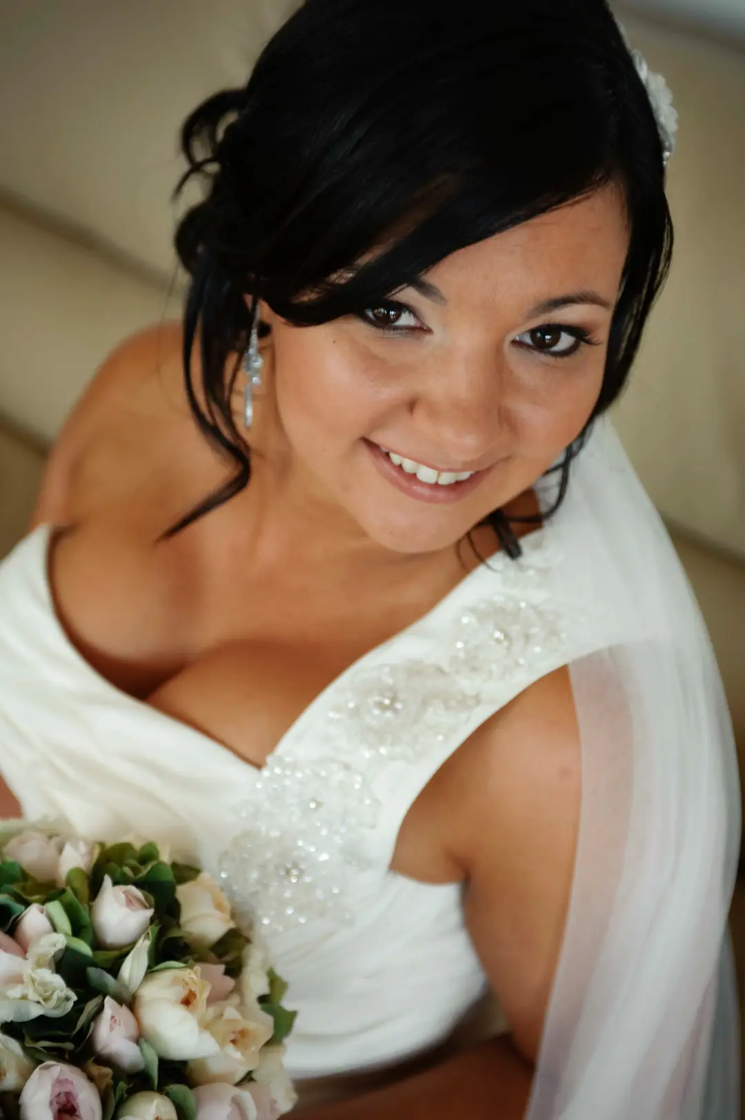 Bridal hair and makeup styling by Bellus photographed on the day