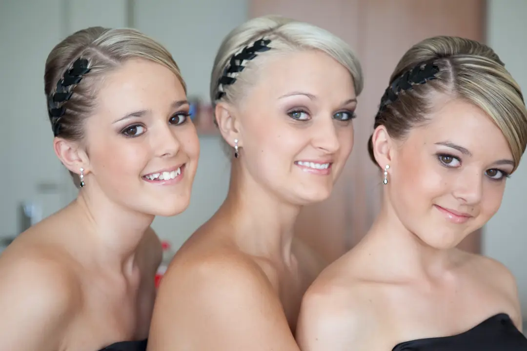 Hair and makeup for the bride by Bellus on the wedding day