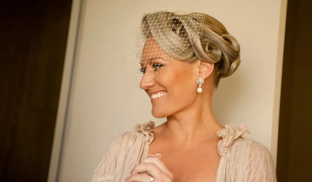 Wedding hair and makeup by Bellus for a real bride